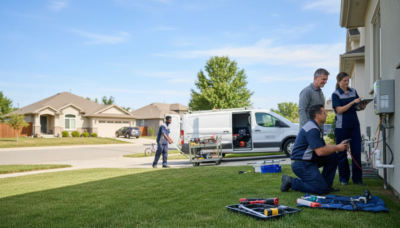 Tankless water heater service in Higgins, TX